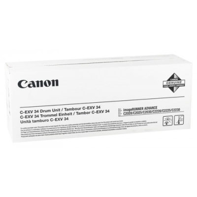 CANON - Canon C-EXV34 BK (3786B003) Black Original Drum Unit - IR-C2020 / IR-C2030 (T6976)