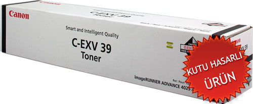Canon C-EXV39 (4792B002) Orjinal Fotokopi Toneri - IR-4025 / IR-4035 (C) (T12200)