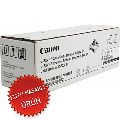 CANON - Canon C-EXV47BK (8520B002AA) Black Original Drum Unıt - IR-C250i / IR-C350i (Damaged Box)