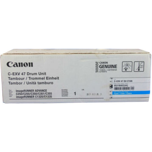 Canon C-EXV47C (8521B002AA) Cyan Original Drum Unit - IR-C250i / IR-C350i (T10699)