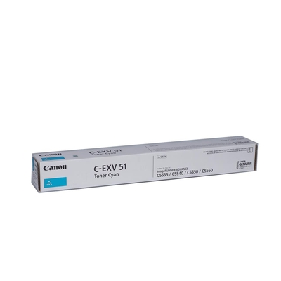 Canon C-EXV51 (0482C002) Cyan Original Toner - IR-C5535i / IR-C5540i (T16715) - CANON