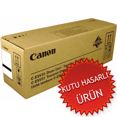 CANON - Canon C-EXV51 (0488C002) Black Original Drum Unit - IR-C5535i / IR-C5540i (Damaged Box) (T16192)