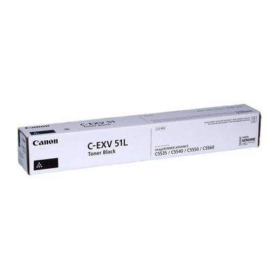 Canon C-EXV51L (0481C002) Siyah Orjinal Toner - IR-C5535i / IR-C5540i - CANON