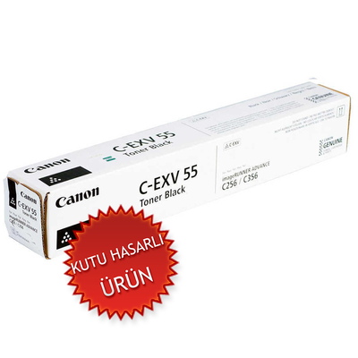 CANON - Canon C-EXV55 BK (2182C002) Black Original Toner - IR-C256i / IR-C356i (Damaged Box)