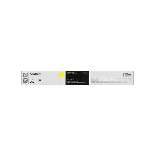 Canon C-EXV58 Y (3766C002) Sarı Orjinal Toner - DX C5840i - 1