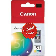 Canon CL-51 (0618B001) Color Original Cartridge (Without Box) (T8572)