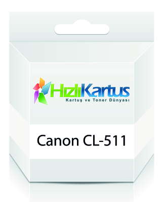 CANON - Canon CL-511 (2972B007) Renkli Muadil Kartuş - MP240 / MP260 (T240)