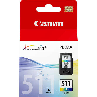 CANON - Canon CL-511 (2972B007) Renkli Orjinal Kartuş - MP240 / MP260 (T2274)