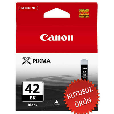CANON - Canon CLI-42BK (6384B001AA) Black Original Cartridge - Pixma Pro 100 (Without Box) (T6858)