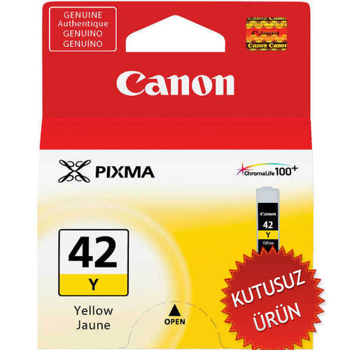 Canon CLI-42Y (6387B001AA) Yellow Original Cartridge - Pixma Pro 100 (Without Box) (T6857)