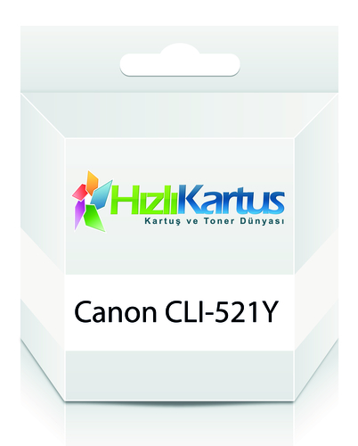 Canon CLI-521Y (2936B004AA) Sarı Muadil Kartuş - MP540/MP620/MP630 (T7754)