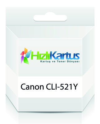 Canon CLI-521Y (2936B004AA) Sarı Muadil Kartuş - MP540/MP620/MP630 (T7754) - CANON