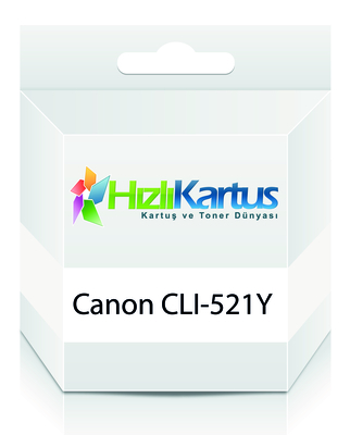 CANON - Canon CLI-521Y (2936B004AA) Yellow Compatible Cartridge - MP540/MP620/MP630 (T7754)