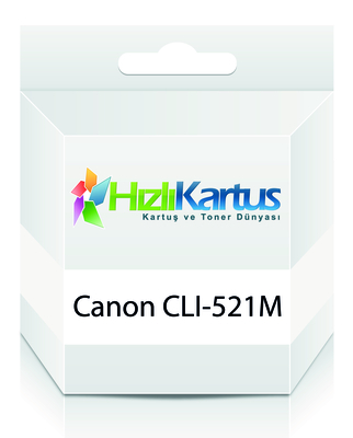 CANON - Canon CLI-521M (2935B004AA) Kırmızı Muadil Kartuş - MP540/MP620/MP630 (T7751)