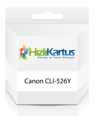 CANON - Canon CLI-526Y (4543B001AA) Sarı Muadil Kartuş - MG6150 / MG5150