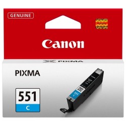 CANON - Canon CLI-551C (6509B001) Cyan Original Cartridge - MG5450 / MG6350 (T2180)