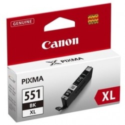 CANON - Canon CLI-551XL BK (6443B001AA) High Capacity Black Original Cartridge - MG5450 / MG6350 (T2377)