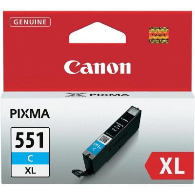 Canon CLI-551XL C (6444B001) Yüksek Kapasite Mavi Orjinal Kartuş - MG5450 / MG6350 (T2761)