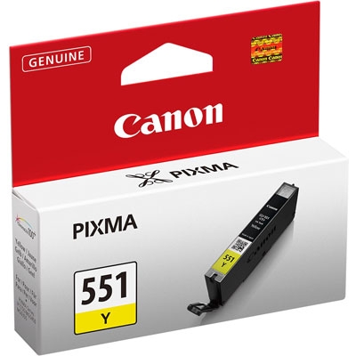 Canon CLI-551Y (6511B001) Yellow Original Cartridge - MG5450 / MG6350 (T2392)