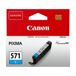 CANON - Canon CLI-571C (0386C001) Cyan Original Cartridge - MG5700 / MG6800 (T1552)