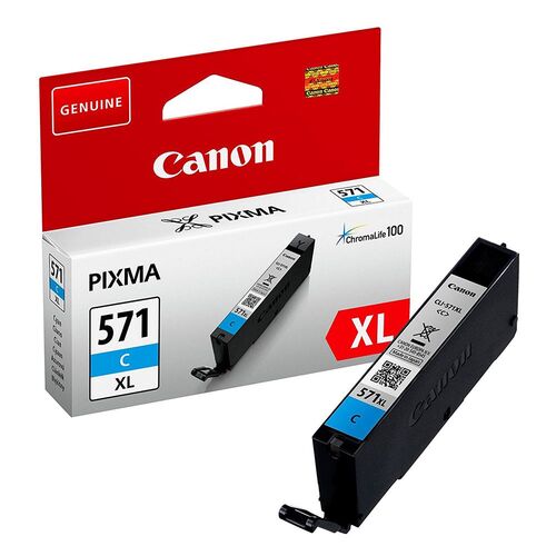 Canon CLI-571XL (0332C001) C High Capacity Cyan Original Cartridge - MG5700 / MG6800 (T12955)
