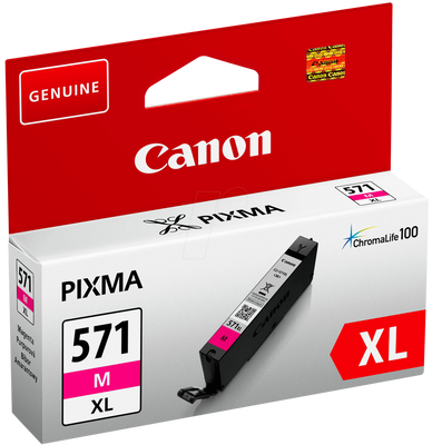 Canon CLI-571XL (0333C001) M Yüksek Kapasite Kırmızı Orjinal Kartuş - MG5700 / MG6800 (T12956) - CANON