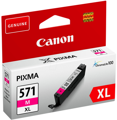 CANON - Canon CLI-571XL (0333C001) M High Capacity Magenta Original Cartridge - MG5700 / MG6800 (T12956)