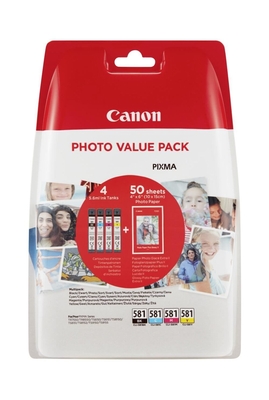 Canon CLI-581 (2103C004AA) Multipack 4Pk Original Cartridge (T17297) - CANON