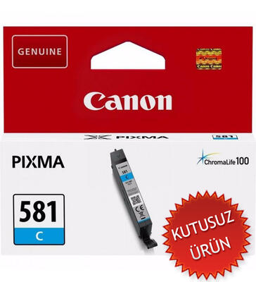 CANON - Canon CLI-581C (2103C001) Cyan Original Cartridge - TS6151 / TS8151 (Without Box) (T16146)