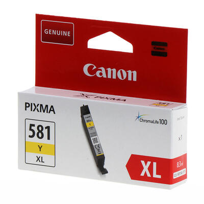 Canon CLI-581XL Y (2051C001) Yellow Original Cartridge - TS6150 / TS6250 (T12950) - CANON