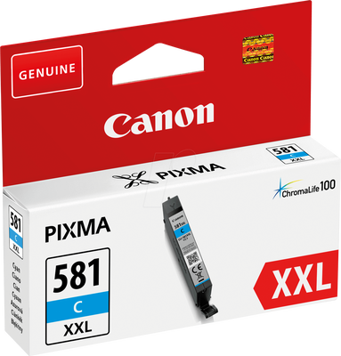CANON - Canon CLI-581XXL C (1995C001AA) Cyan Original Cartridge - TS6150 / TS6250 (T12958)