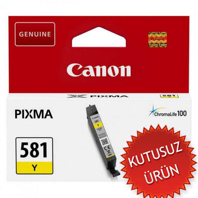 CANON - Canon CLI-581Y (2105C001) Yellow Original Cartridge - TS6151 / TS8151 (Without Box) (T16148) 