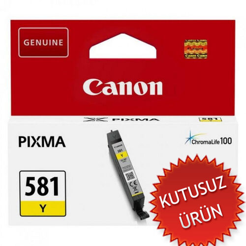 Canon CLI-581Y (2105C001) Yellow Original Cartridge - TS6151 / TS8151 (Without Box) (T16148) 