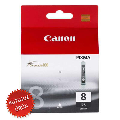 CANON - Canon CLI-8BK (0620B024AA) Black Original Cartridge - IP3300 / IP4200 (Without Box) (T13369)