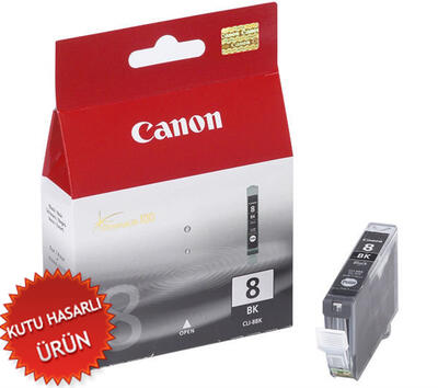 CANON - Canon CLI-8BK (0620B024AA) Black Original Cartridge - IP3300 / IP4200 (Damaged Box) (T15121)