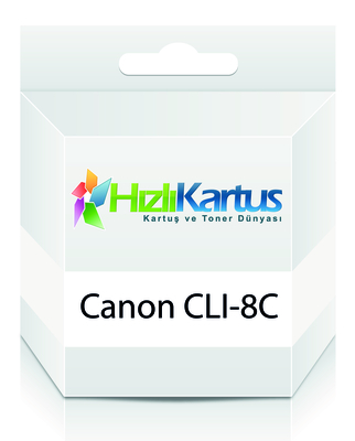CANON - Canon CLI-8C (0621B024) Cyan Compatible Cartridge - IP3300 / IP4200 / IP4300 (T12242)