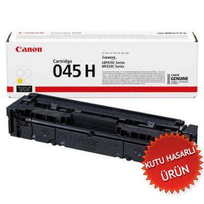 CANON - Canon CRG-045H Y (1243C002) Yellow Original Toner - LBP610 / MF630 (Damaged Box) (T13327)