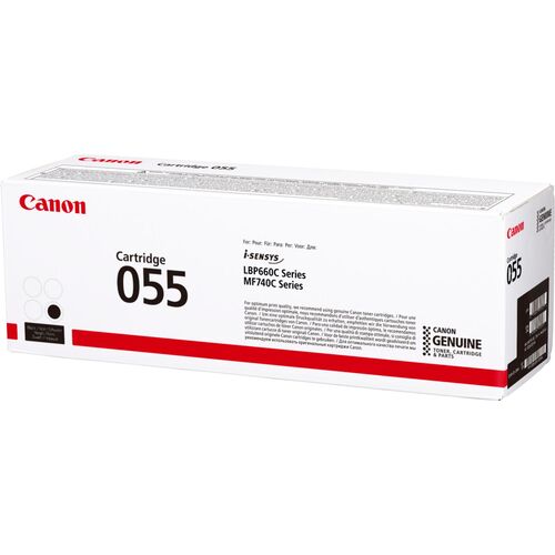 Canon CRG-055BK (3016C002) Black Original Toner - LBP662Cdw / MF742Cdw (T12580)