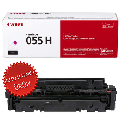 CANON - Canon CRG-055H M (3018C002) Magenta Original Toner - LBP662Cdw / MF742Cdw (Damaged Box)