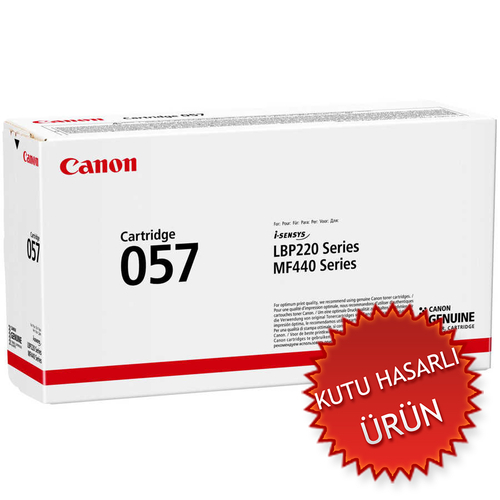 Canon CRG-057 (3009C002) Black Original Toner - LBP223 / LBP226 (Damaged Box)
