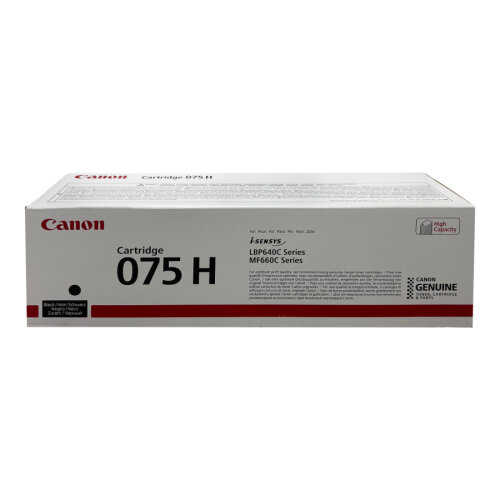 Canon CRG-075H BK (6369C001) Siyah Orjinal Toner Yüksek Kapasiteli - MF662Cdw / LBP646Cdw - 1