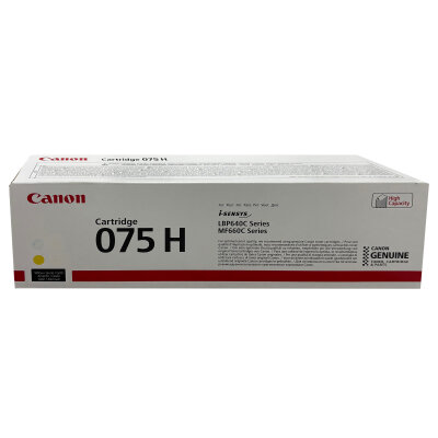 Canon CRG-075H Y (6366C002) Sarı Orjinal Toner Yüksek Kapasiteli - MF662Cdw / LBP646Cdw - CANON