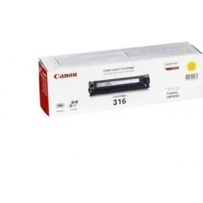Canon CRG-316Y (1977B003AA) Sarı Orjinal Toner - LBP5050 / MF8030Cn / MF8050Cn - CANON