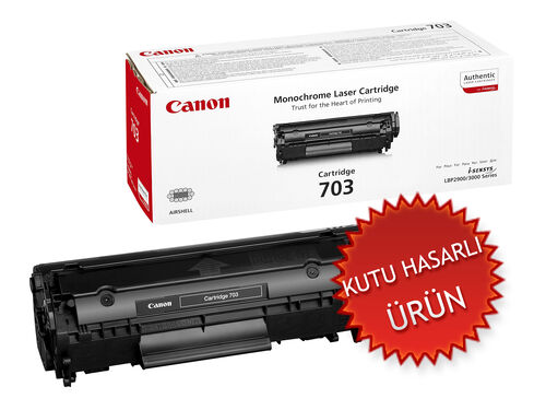Canon CRG-703 (7616A005AA) Orjinal Toner - LBP2900 / LBP3000 (C) (T16197)