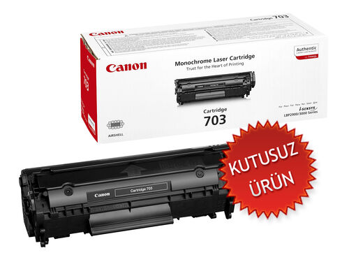 Canon CRG-703 (7616A005AA) Orjinal Toner - LBP2900 / LBP3000 (U) (T9285)
