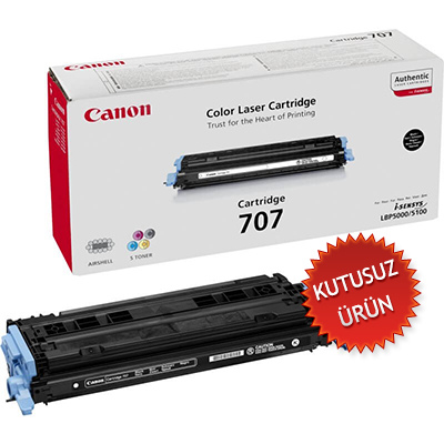 CANON - Canon CRG-707B (9424A004) Black Original Toner - LPB5000 / LBP5100 (Without Box) (T6643) 