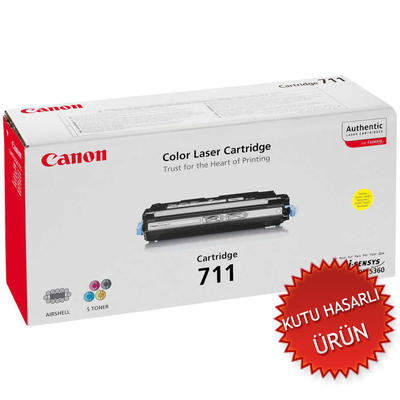 CANON - Canon CRG-711Y (1657B002) Yellow Original Toner - LBP5300 (Damaged Box) (T11775)