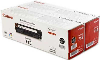 Canon CRG-718BK (2662B005) Siyah Orjinal Toner 2'li Paket - LBP7200 (T7920) - Thumbnail