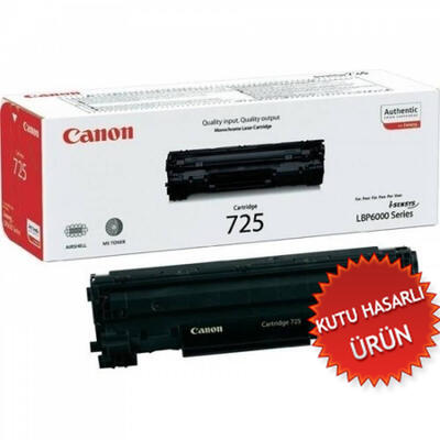 CANON - Canon CRG-725 (3484B002) Black Original Toner - LBP6000 / LBP6030 / MF3010 (Damaged Box) (T13335) 