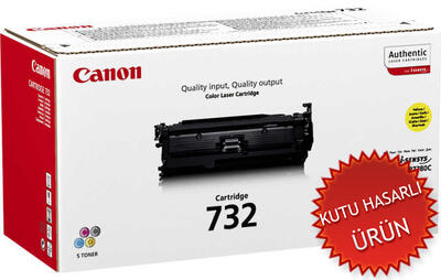 CANON - Canon CRG-732Y (6260B002) Sarı Orjinal Toner - i-Sensys LBP7780Cx (C) (T15015)